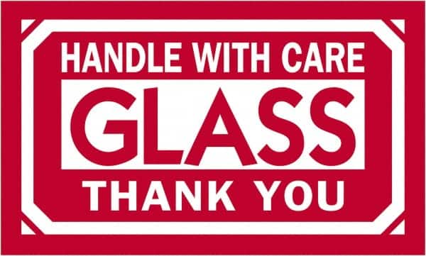 Tape Logic - 5" Long, Red/White Paper Shipping Label - For Multi-Use - Exact Tooling