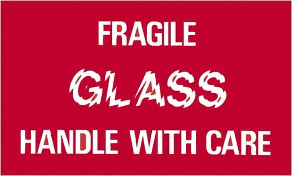 Tape Logic - 5" Long, Red/White Paper Shipping Label - For Multi-Use - Exact Tooling