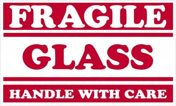 Tape Logic - 5" Long, Red/White Paper Shipping Label - For Multi-Use - Exact Tooling