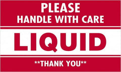 Tape Logic - 5" Long, Red/White Paper Shipping Label - For Multi-Use - Exact Tooling