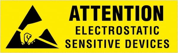 Tape Logic - 1-1/4" Long, Black & Yellow Paper Shipping Label - For Multi-Use - Exact Tooling