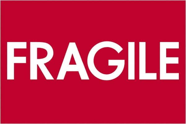 Tape Logic - 3" Long, Red/White Paper Shipping Label - For Multi-Use - Exact Tooling