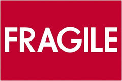 Tape Logic - 3" Long, Red/White Paper Shipping Label - For Multi-Use - Exact Tooling