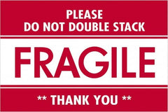 Tape Logic - 3" Long, Red/White Paper Shipping Label - For Multi-Use - Exact Tooling