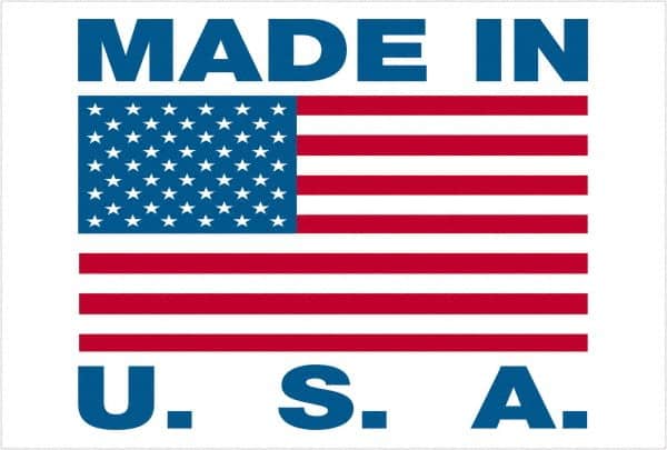 Tape Logic - 3" Long, White, Blue, & Red Paper Shipping Label - For Multi-Use - Exact Tooling