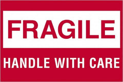 Tape Logic - 3" Long, Red/White Paper Shipping Label - For Multi-Use - Exact Tooling