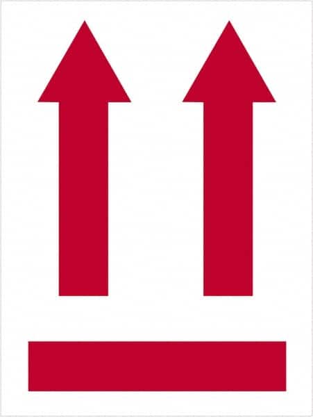 Tape Logic - 4" Long, Red/White Paper Shipping Label - For Multi-Use - Exact Tooling