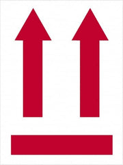 Tape Logic - 4" Long, Red/White Paper Shipping Label - For Multi-Use - Exact Tooling