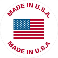 Tape Logic - 1" Long, White, Blue, & Red Paper Shipping Label - For Multi-Use - Exact Tooling