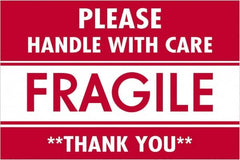 Tape Logic - 3" Long, Red/White Paper Shipping Label - For Multi-Use - Exact Tooling