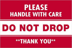 Tape Logic - 3" Long, Red/White Paper Shipping Label - For Multi-Use - Exact Tooling