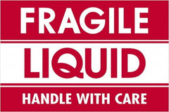 Tape Logic - 3" Long, Red/White Paper Shipping Label - For Multi-Use - Exact Tooling