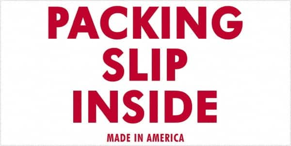 Tape Logic - 4" Long, Red/White Paper Shipping Label - For Multi-Use - Exact Tooling