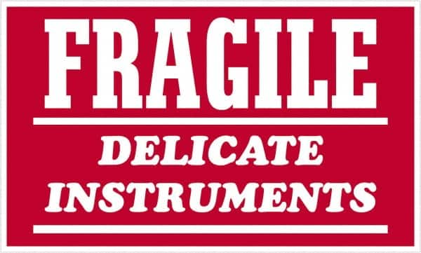 Tape Logic - 4" Long, Red/White Paper Shipping Label - For Multi-Use - Exact Tooling