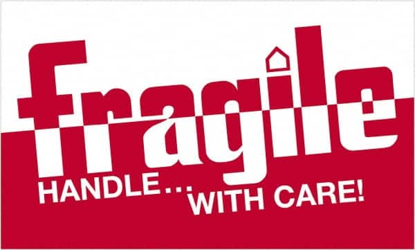 Tape Logic - 5" Long, Red/White Paper Shipping Label - For Multi-Use - Exact Tooling