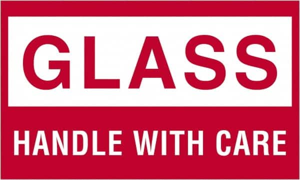 Tape Logic - 5" Long, Red/White Paper Shipping Label - For Multi-Use - Exact Tooling