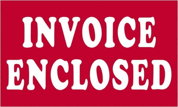 Tape Logic - 5" Long, Red/White Paper Shipping Label - For Multi-Use - Exact Tooling