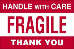 Tape Logic - 6" Long, Red/White Paper Shipping Label - For Multi-Use - Exact Tooling