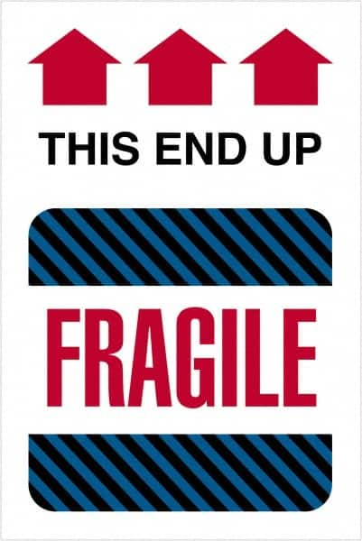 Tape Logic - 6" Long, Assorted Paper Shipping Label - For Multi-Use - Exact Tooling