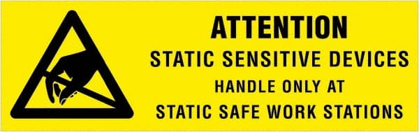 Tape Logic - 2" Long, Black & Yellow Paper Shipping Label - For Multi-Use - Exact Tooling