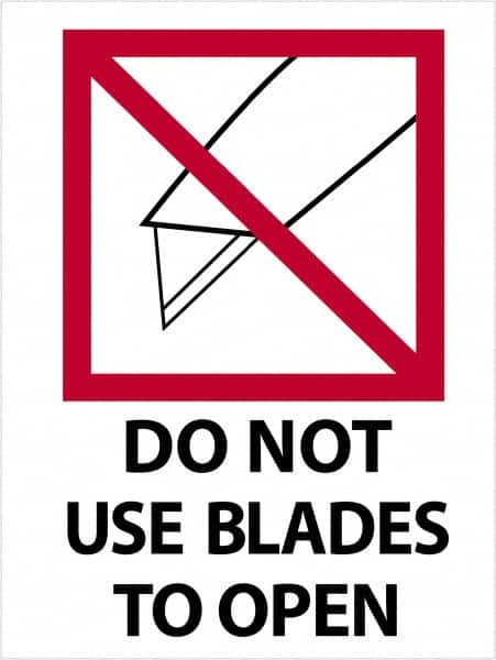 Tape Logic - 4" Long, Red, Black on White Paper Shipping Label - For Multi-Use - Exact Tooling