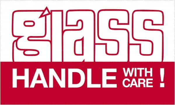 Tape Logic - 5" Long, Red/White Paper Shipping Label - For Multi-Use - Exact Tooling