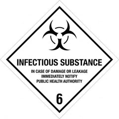 Tape Logic - 4" Long, Black/White Paper D.O.T. Labels - For Multi-Use - Exact Tooling