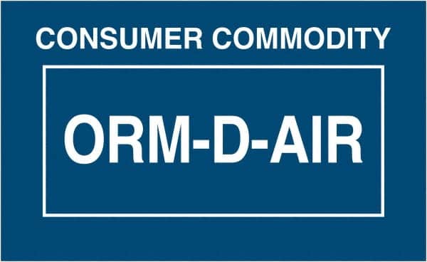 Tape Logic - 2-1/4" Long, Blue/White Paper D.O.T. Labels - For Multi-Use - Exact Tooling