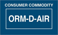 Tape Logic - 2-1/4" Long, Blue/White Paper D.O.T. Labels - For Multi-Use - Exact Tooling