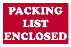 Tape Logic - 3" Long, Red/White Paper Shipping Label - For Multi-Use - Exact Tooling