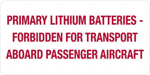 Tape Logic - 4" Long, Red/White Paper D.O.T. Labels - For Multi-Use - Exact Tooling