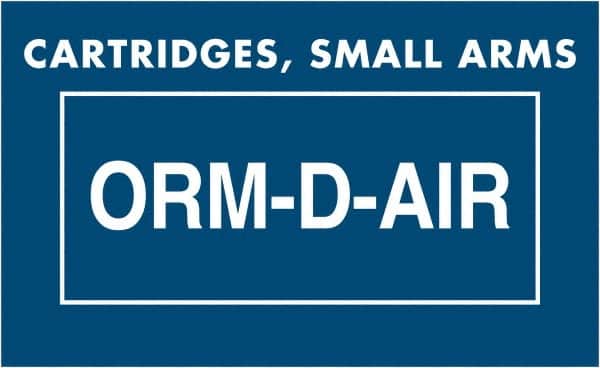 Tape Logic - 2-1/4" Long, Blue/White Paper D.O.T. Labels - For Multi-Use - Exact Tooling