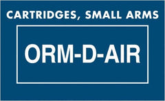 Tape Logic - 2-1/4" Long, Blue/White Paper D.O.T. Labels - For Multi-Use - Exact Tooling