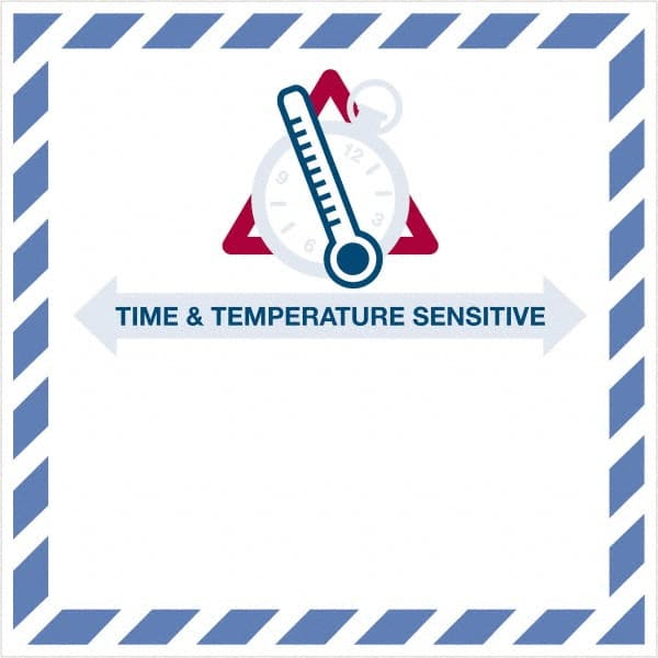 Tape Logic - 4-1/4" Long, White, Blue, & Red Paper D.O.T. Labels - For Multi-Use - Exact Tooling