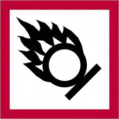 Tape Logic - 2" Long, Red, Black on White Paper D.O.T. Labels - For Multi-Use - Exact Tooling