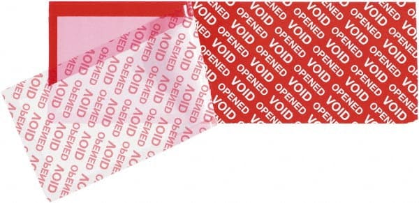 Tape Logic - 5-3/4" Long, Red Security Tape - For Multi-Use - Exact Tooling