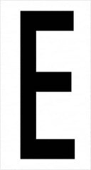 Tape Logic - 3-1/2" Long, Black/White Vinyl Letters - For Multi-Use - Exact Tooling