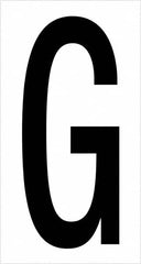 Tape Logic - 3-1/2" Long, Black/White Vinyl Letters - For Multi-Use - Exact Tooling