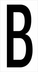 Tape Logic - 3-1/2" Long, Black/White Vinyl Letters - For Multi-Use - Exact Tooling