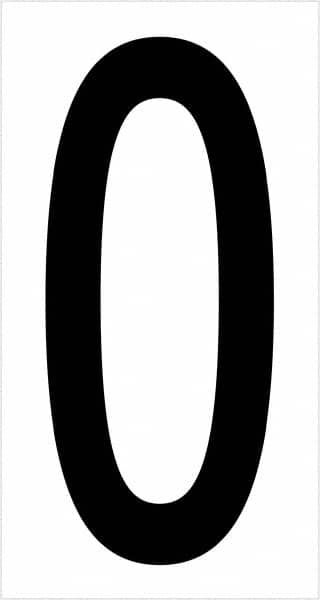 Tape Logic - 3-1/2" Long, Black/White Vinyl Letters - For Multi-Use - Exact Tooling