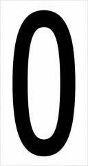 Tape Logic - 3-1/2" Long, Black/White Vinyl Letters - For Multi-Use - Exact Tooling