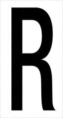 Tape Logic - 3-1/2" Long, Black/White Vinyl Letters - For Multi-Use - Exact Tooling