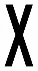 Tape Logic - 3-1/2" Long, Black/White Vinyl Letters - For Multi-Use - Exact Tooling