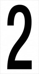 Tape Logic - 3-1/2" Long, Black/White Vinyl Numbers - For Multi-Use - Exact Tooling