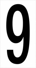 Tape Logic - 3-1/2" Long, Black/White Vinyl Numbers - For Multi-Use - Exact Tooling