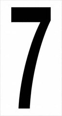 Tape Logic - 3-1/2" Long, Black/White Vinyl Numbers - For Multi-Use - Exact Tooling