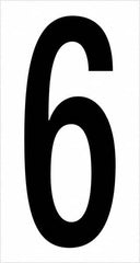 Tape Logic - 3-1/2" Long, Black/White Vinyl Numbers - For Multi-Use - Exact Tooling