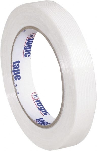 Tape Logic - 3/4" x 60 Yd Clear Hot Melt Adhesive Strapping Tape - Polypropylene Film Backing, 4.3 mil Thick, 156 Lb Tensile Strength - Exact Tooling