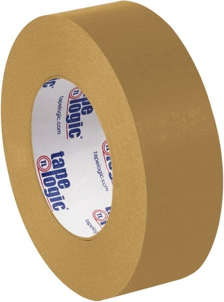 Tape Logic - 1-1/2" x 60 Yd Brown Rubber Adhesive Packaging Tape - Paper Backing, 7 mil Thick - Exact Tooling