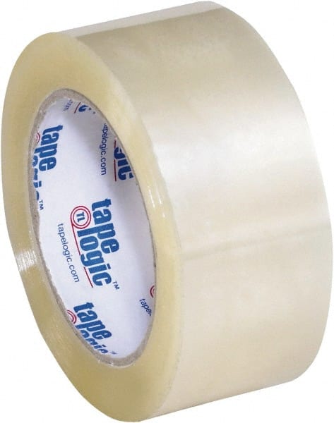 Tape Logic - 2" x 110 Yd Clear Acrylic Adhesive Packaging Tape - Polypropylene Film Backing, 2.2 mil Thick, 21.4 Lb Tensile Strength - Exact Tooling